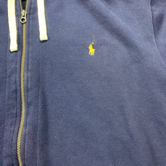 Polo Ralph Lauren Men’s Blue Full Zip Waffle Lined Hoodie Mens 3XLT - Picture 2 of 7